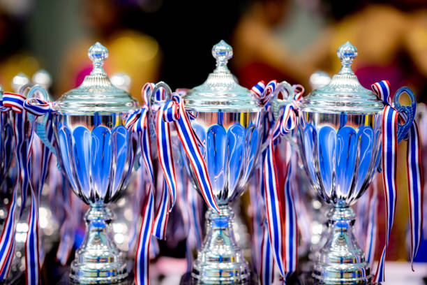 istock Trophy for winner of competition tournament 1130285567