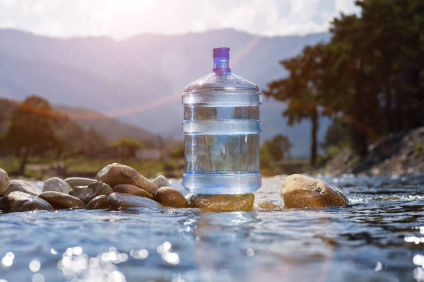 Five gallon plastic water bottle