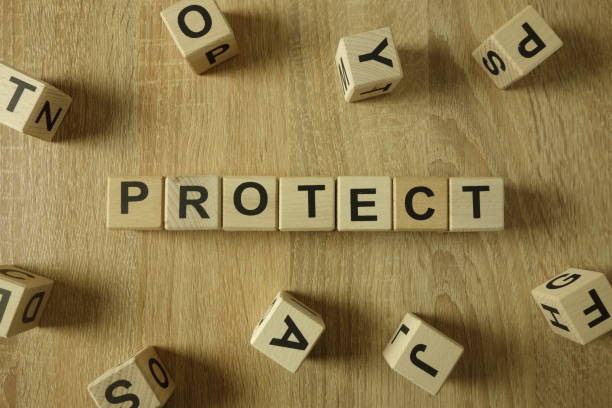 istock Protect word from wooden blocks 1130293151