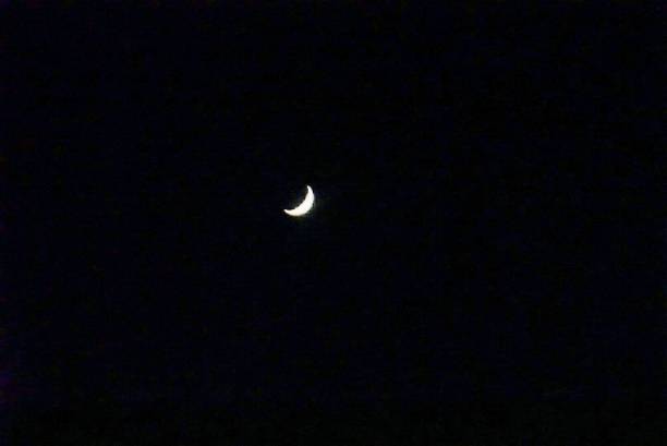 istock The moon in the darkest night sky 1130299326