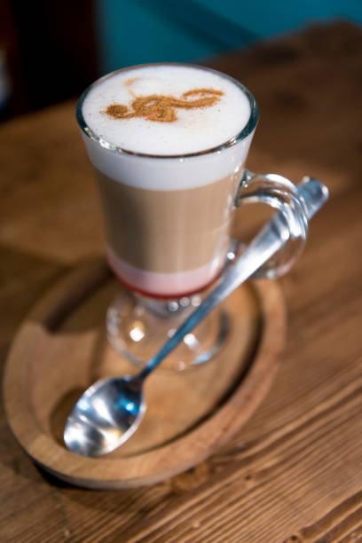 istock Coffee latte macchiato with whipped cream 1130301473