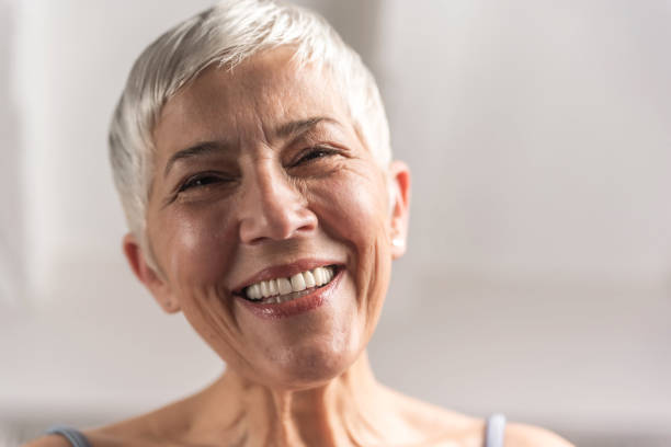 istock Attractive senior woman smiling 1130302972