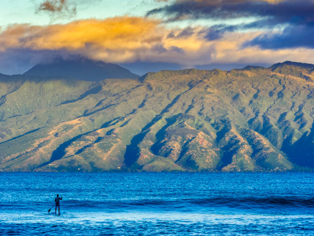 Sunrise seen from Maui, Hawaii
