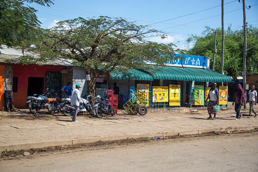 A roadside shop in a rural area of southern Ethiopia.