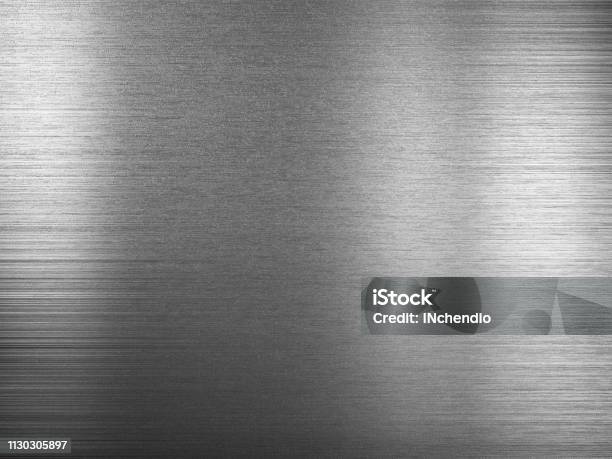 Brushed Metal Plate Stock Photo - Download Image Now - Metal, Textured Effect, Textured