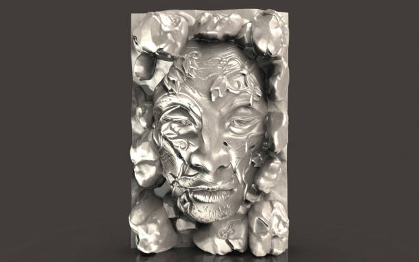istock Modern art, artistic direction, home design. 3D illustration. 1130313281
