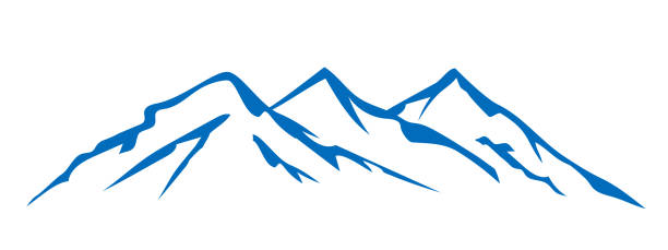 illustrations, cliparts, dessins animés et icônes de crête de la montagne avec nombreux sommets - stock - mountain mountain peak mountain climbing switzerland