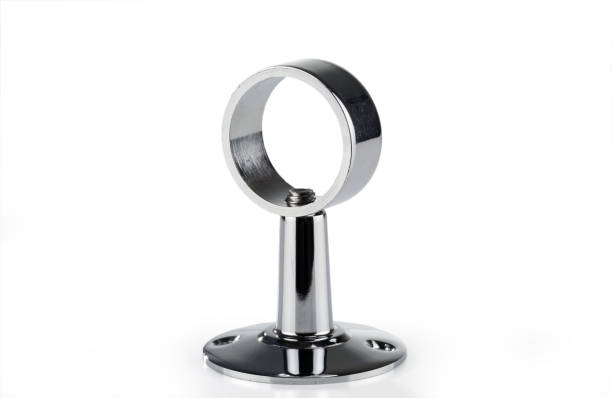 istock Round steel nickel plated clamp. 1130317246