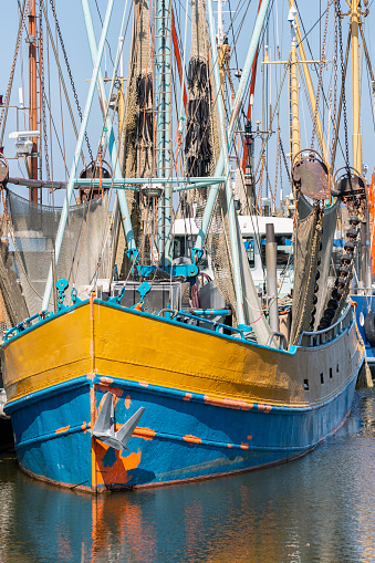 Shrimp fishing boat in Dutch harbor Lauwersoog