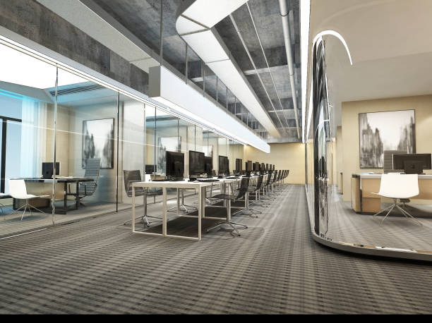 istock 3d render of modern office and working space 1130323311