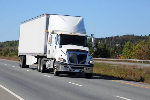 istock Semi-truck on a highway 1130324558