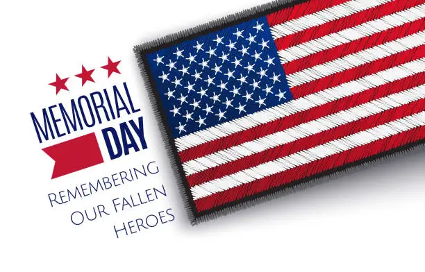 Vector illustration of Memorial Day banner