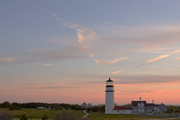 istock Highland lighthouse in Cape Cod, Massachusetts, USA at sunset 113033150