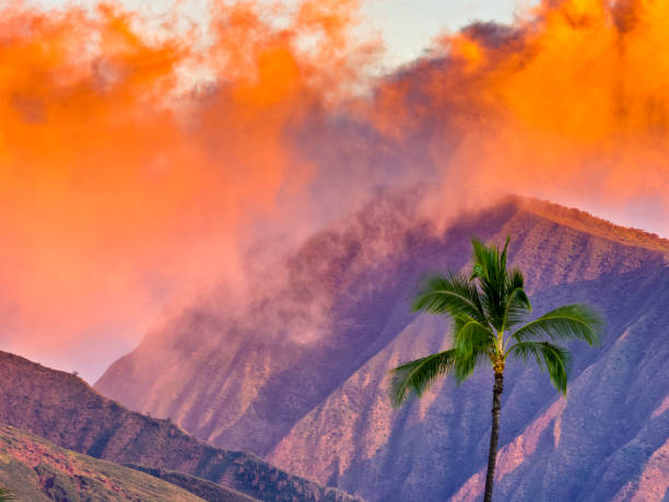 Sunrise seen from Maui, Hawaii