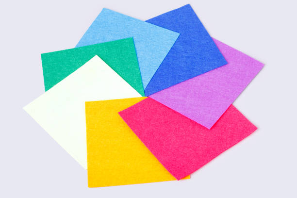 istock a set of colored sheets of felt, rainbow color 1130336156