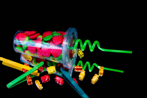 candy strawberries and gummy bears