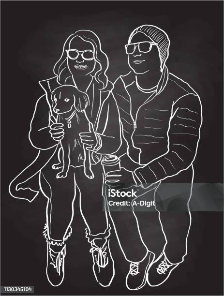 Millenials Relationship Chalkboard Stock Illustration - Download Image Now - Chalk Drawing, Chalkboard - Visual Aid, Clip Art