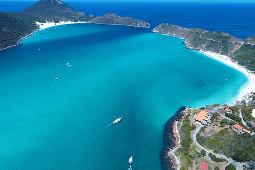 Las playas de Pontal, Arraial do Cabo, Rio de Janeiro, Brasil. Clip en extensiones del Caribe. Escena de la playa. photo