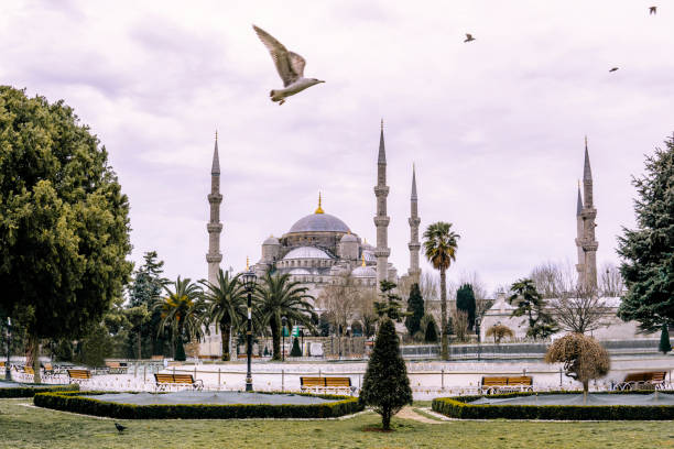 Istanbul, Turkey. The blue Mosque in the district of Sultanahmet