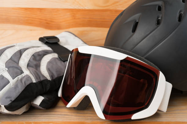 istock Snowboard or ski winter sports protective gear. 1130348266