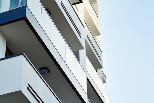 istock Modern European residential apartment building 1130350053
