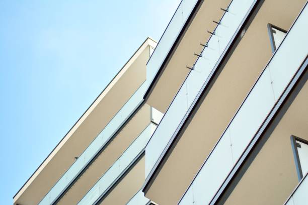 istock Modern European residential apartment building 1130350079