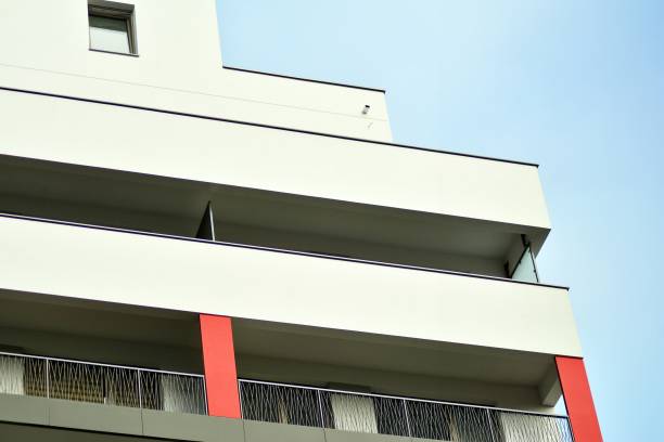 istock Modern European residential apartment building 1130350995