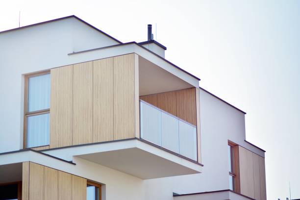 istock Modern European residential apartment building 1130351275