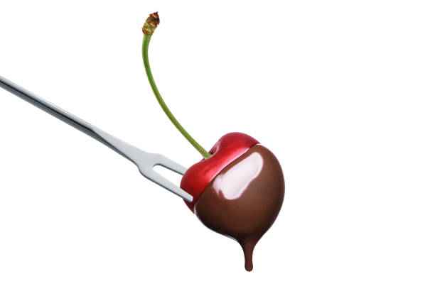 istock One fondue cherry in hot dark chocolate 1130351307