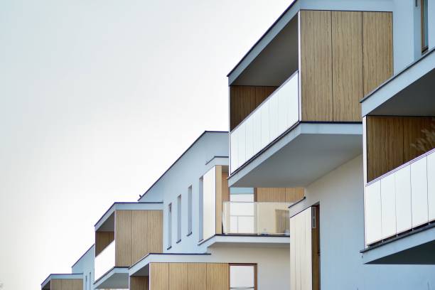 istock Modern European residential apartment building 1130351409
