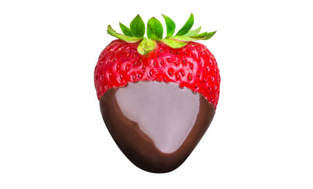 istock Fondue strawberry in hot black chocolate 1130354182