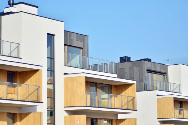 istock Modern European residential apartment building 1130354231