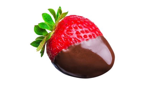 istock Fondue strawberry in hot black chocolate 1130354459