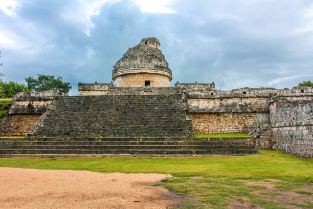 istock Mayan ancient observatory in a town of Chichen-Itza 1130355447