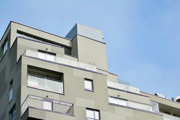 istock Modern European residential apartment building 1130356891