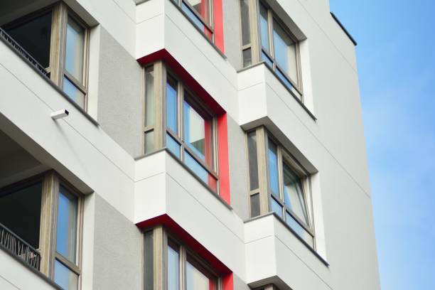 istock Modern European residential apartment building 1130357003