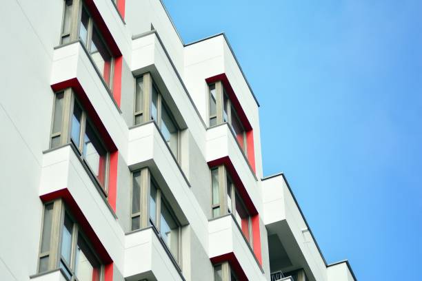 istock Modern European residential apartment building 1130357801