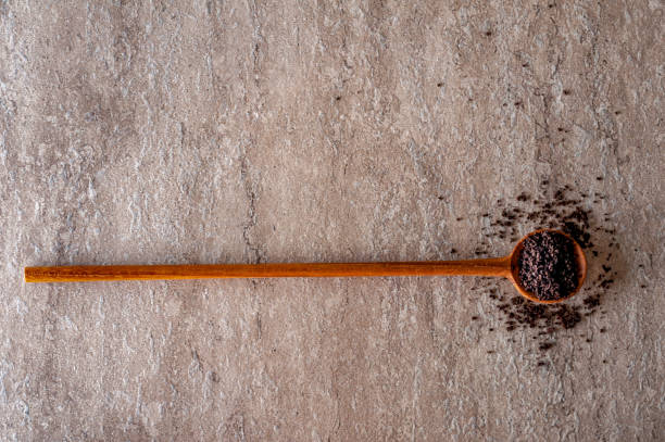 istock Coffee and wooden spoon 1130358048