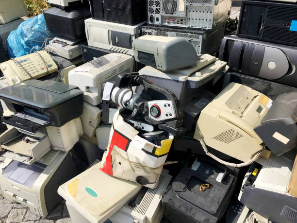 istock Scrap of Computers and Printers in Istanbul, Turkey 1130358087