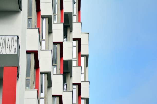 istock Modern European residential apartment building 1130358256