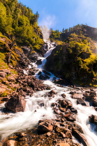 istock Latefossen waterfall in Norway at sunny summer day 1130359137