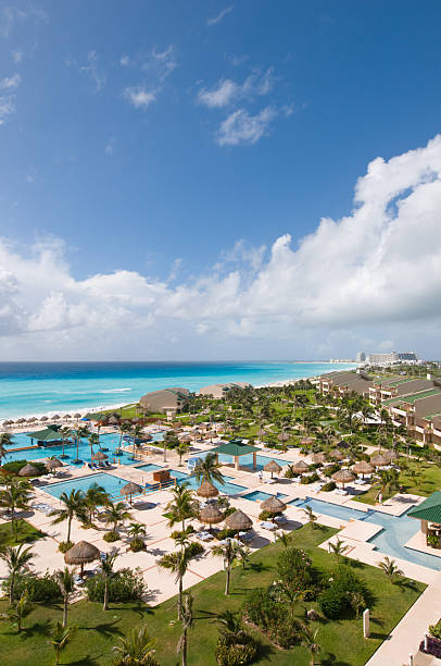 istock View of luxury tropical resort 113035967