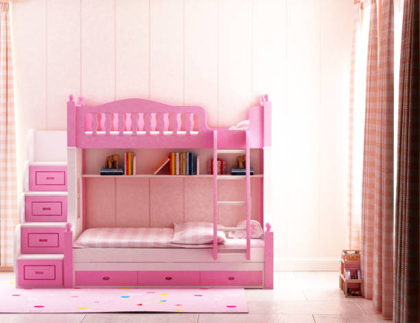 istock 3d render pink color child room 1130362148
