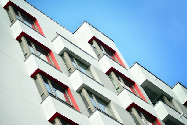 istock Modern European residential apartment building 1130362164