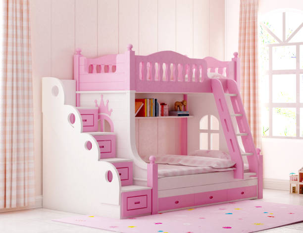 istock 3d render pink color child room 1130362244