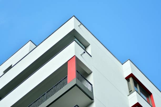 istock Modern European residential apartment building 1130362263