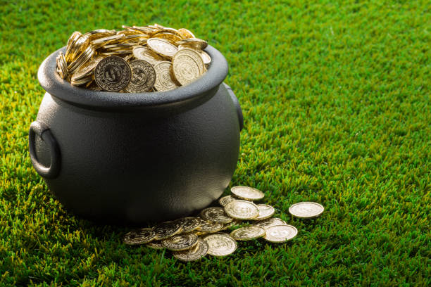 A Pot and Ancient Coins