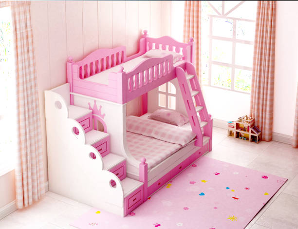 istock 3d render pink color child room 1130363374
