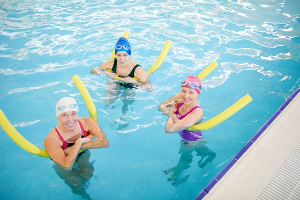 istock Three Mature Women Relaxing in Water 1130365646