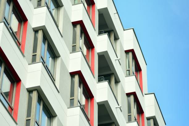istock Modern European residential apartment building 1130365743
